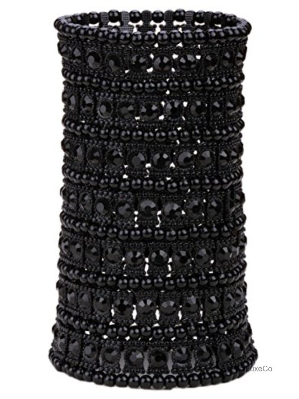 Multilayer Wide Stretch Cuff Bracelet - Elastic Band - Lead & Nickle Free - 7